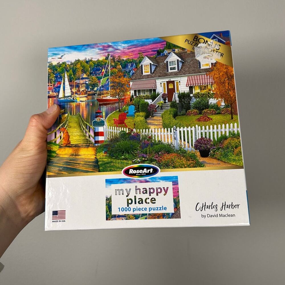 My Happy Place 1000 Piece Puzzle Rose Art